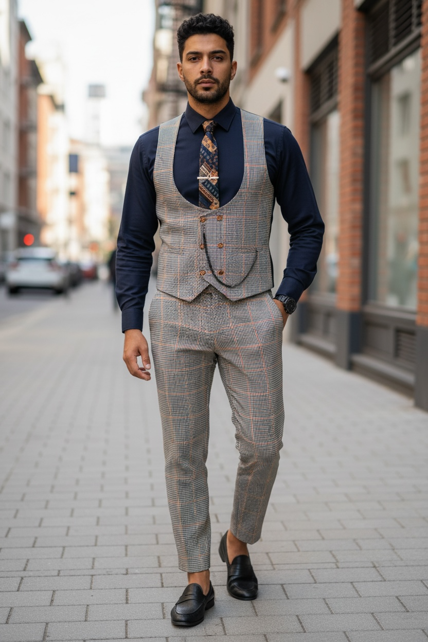 Compleu barbati Vesta + Pantaloni 12789 38-3