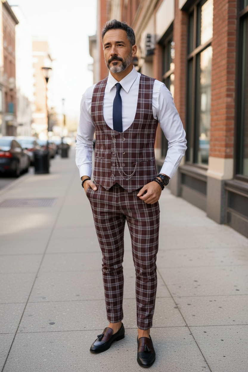Compleu barbati Vesta + Pantaloni 13186 16-5.1