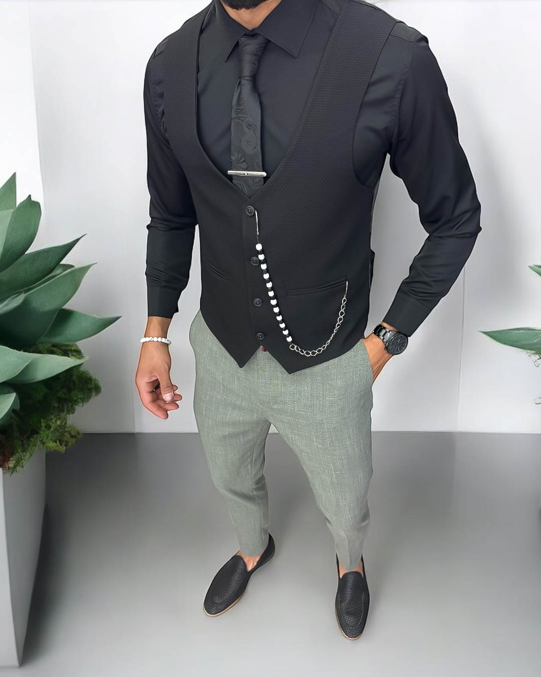 Compleu barbati Vesta + Pantaloni 13255 D6-4.2