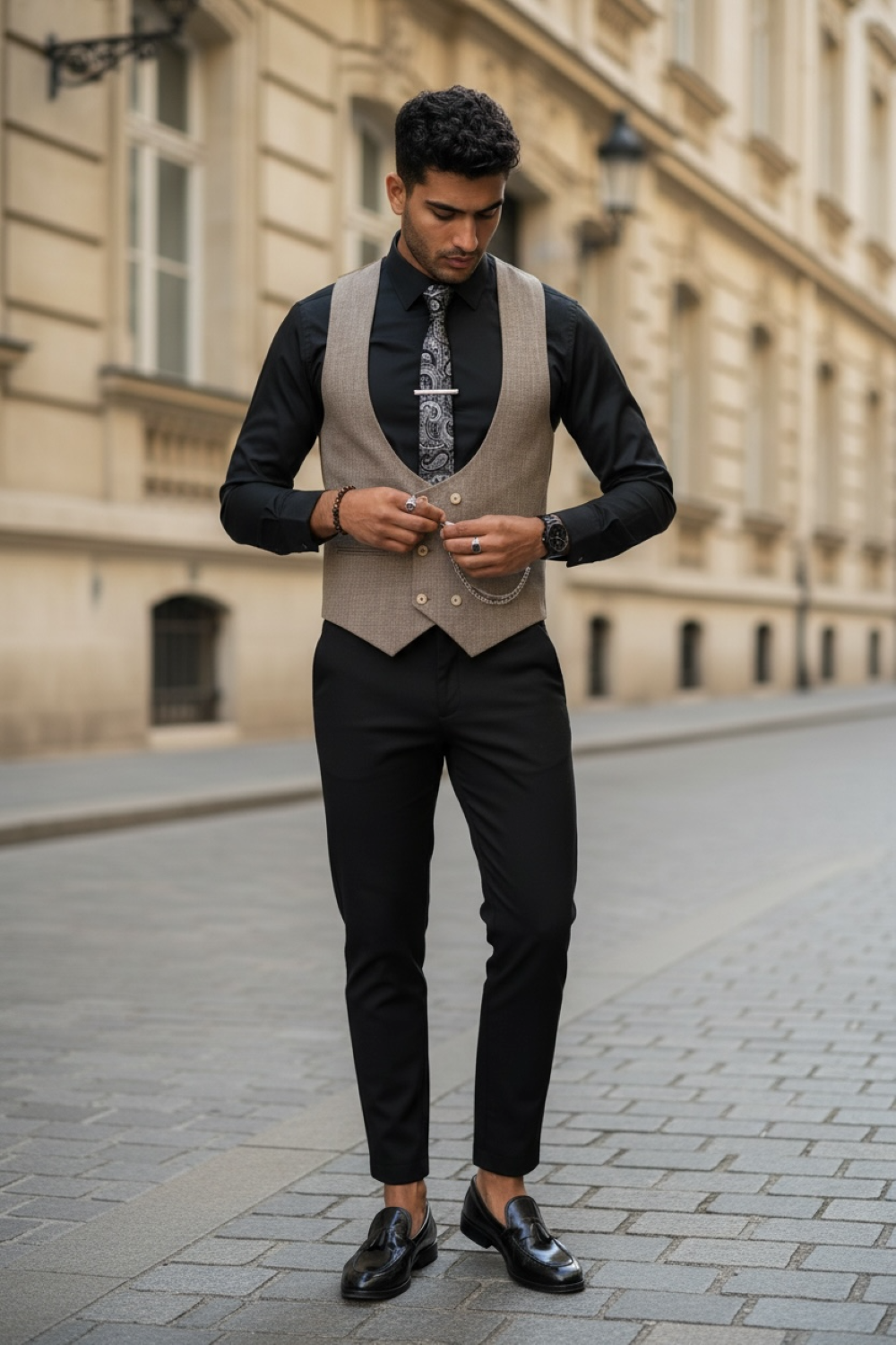 Compleu barbati Vesta + Pantaloni 13301 35-4