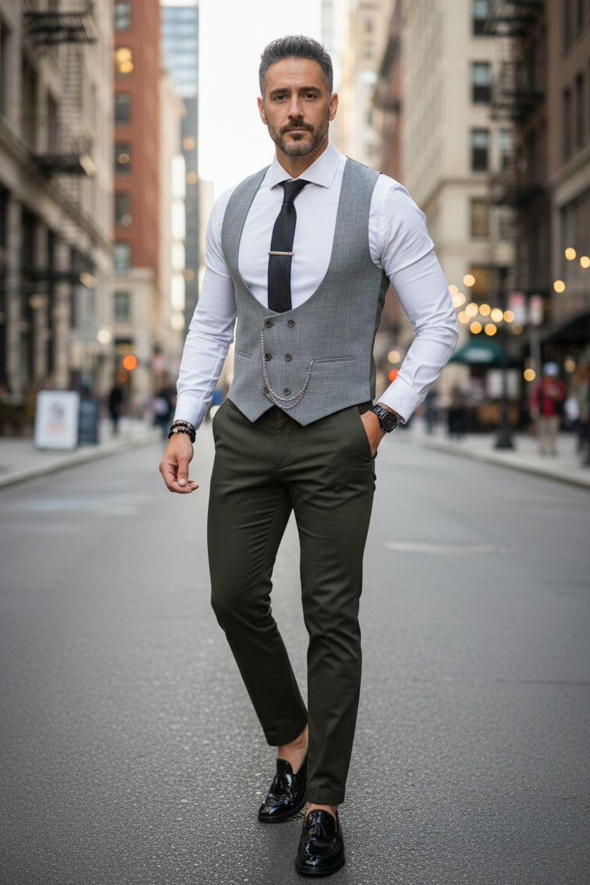 Compleu barbati Vesta + Pantaloni B1469 Y18-2