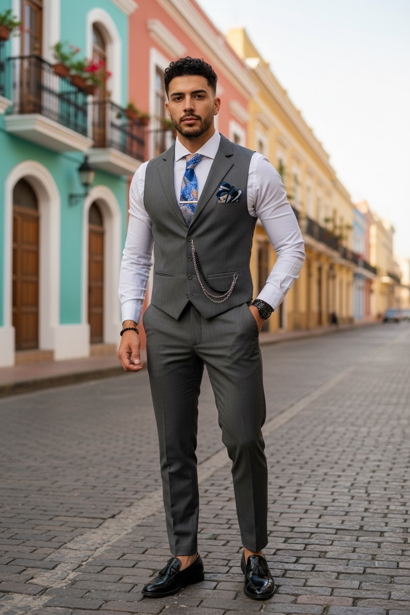 Compleu barbati Vesta + Pantaloni B4049 I18-2