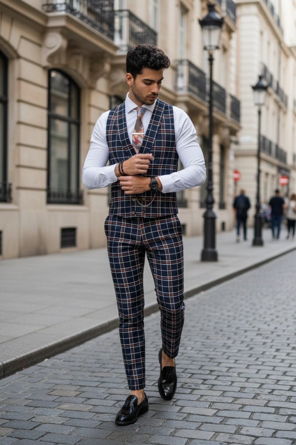 Compleu barbati Vesta + Pantaloni B4125 V5-3