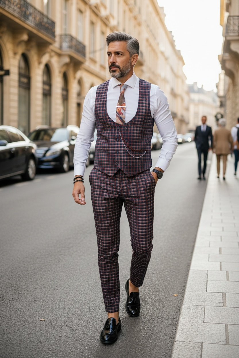 Compleu barbati Vesta + Pantaloni B4131 V5-2
