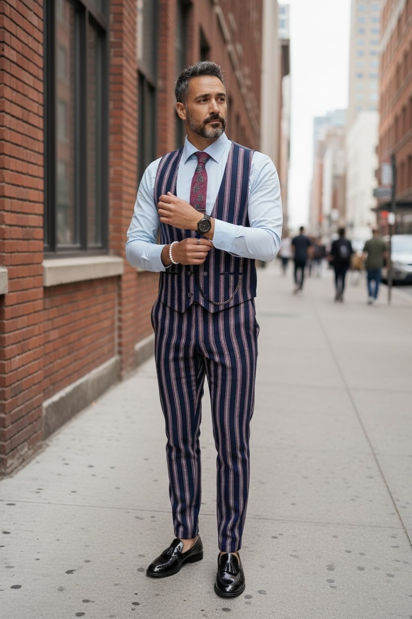 Compleu barbati Vesta + Pantaloni B5519 47-4* Z3-1