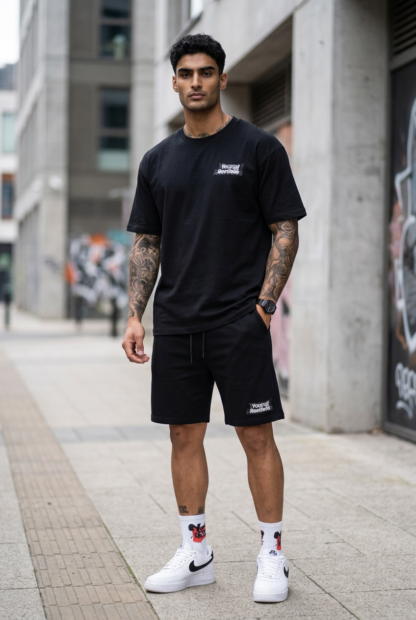Compleu de vara triocu + pantaloni negru 7504 117-3