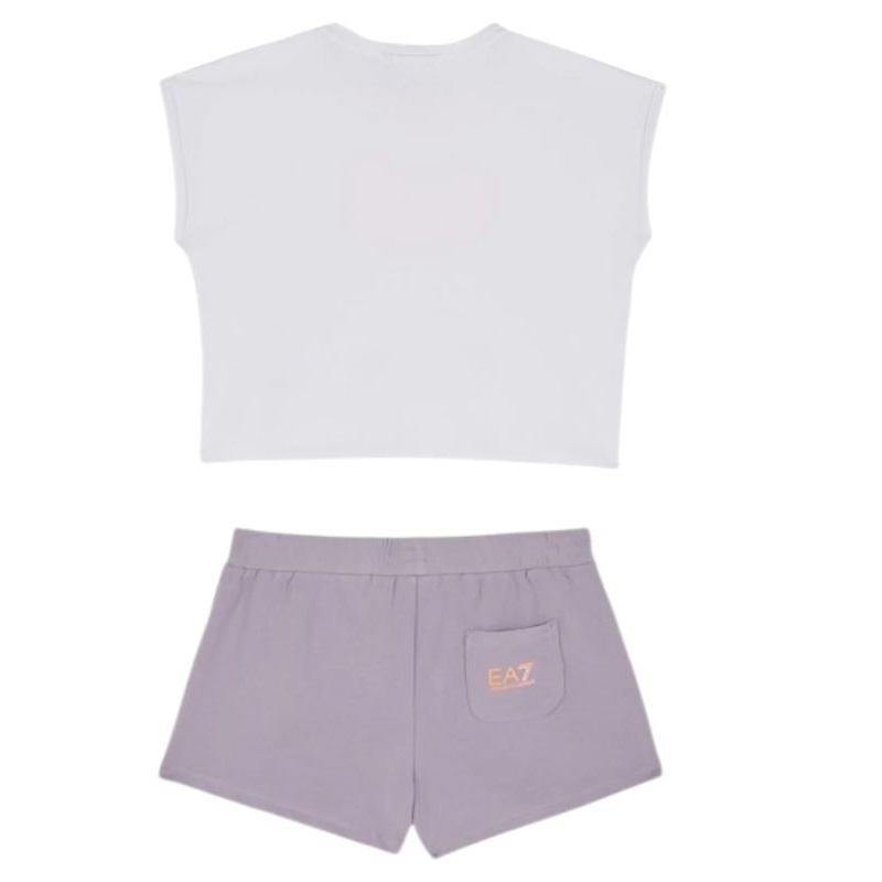 Compleu EA7 GIRL T-SUIT TEE SHORTS KIT - poza 2