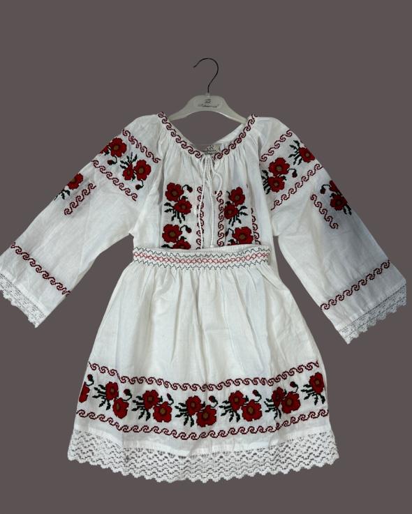 Compleu tradițional fete TM645 - motive florale - - 8