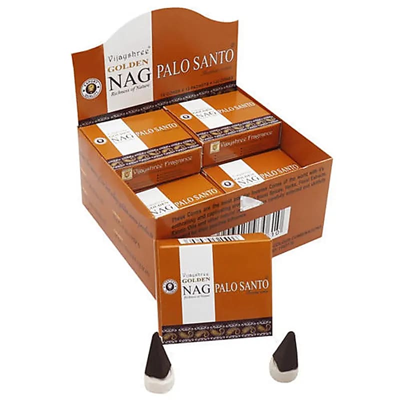 Conuri parfumate Golden Nag Palo Santo