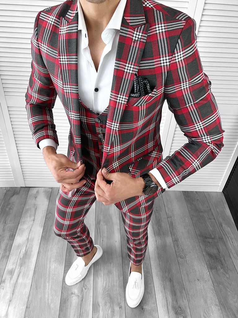 Costum barbati slim fit (SACOU + VESTA) 78081 D5-5.1