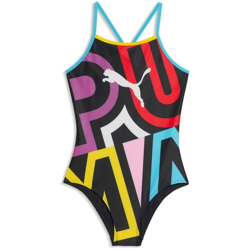 Costum de baie copii Puma Swim Girls Placed Print Swimsuit 1p 94752401 - poza 1