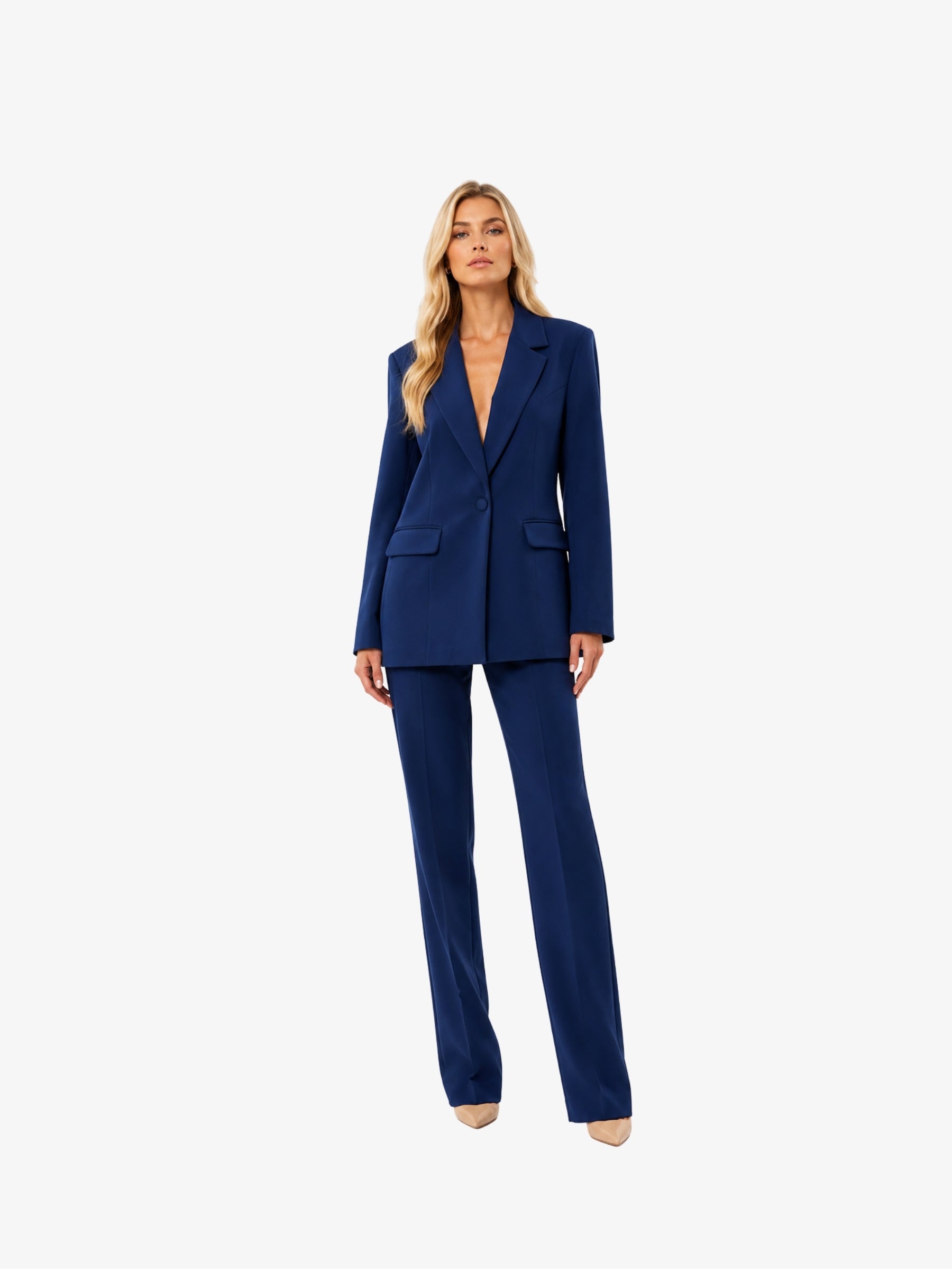 Costum Elegant “Alessia”, Bleumarin - XXL