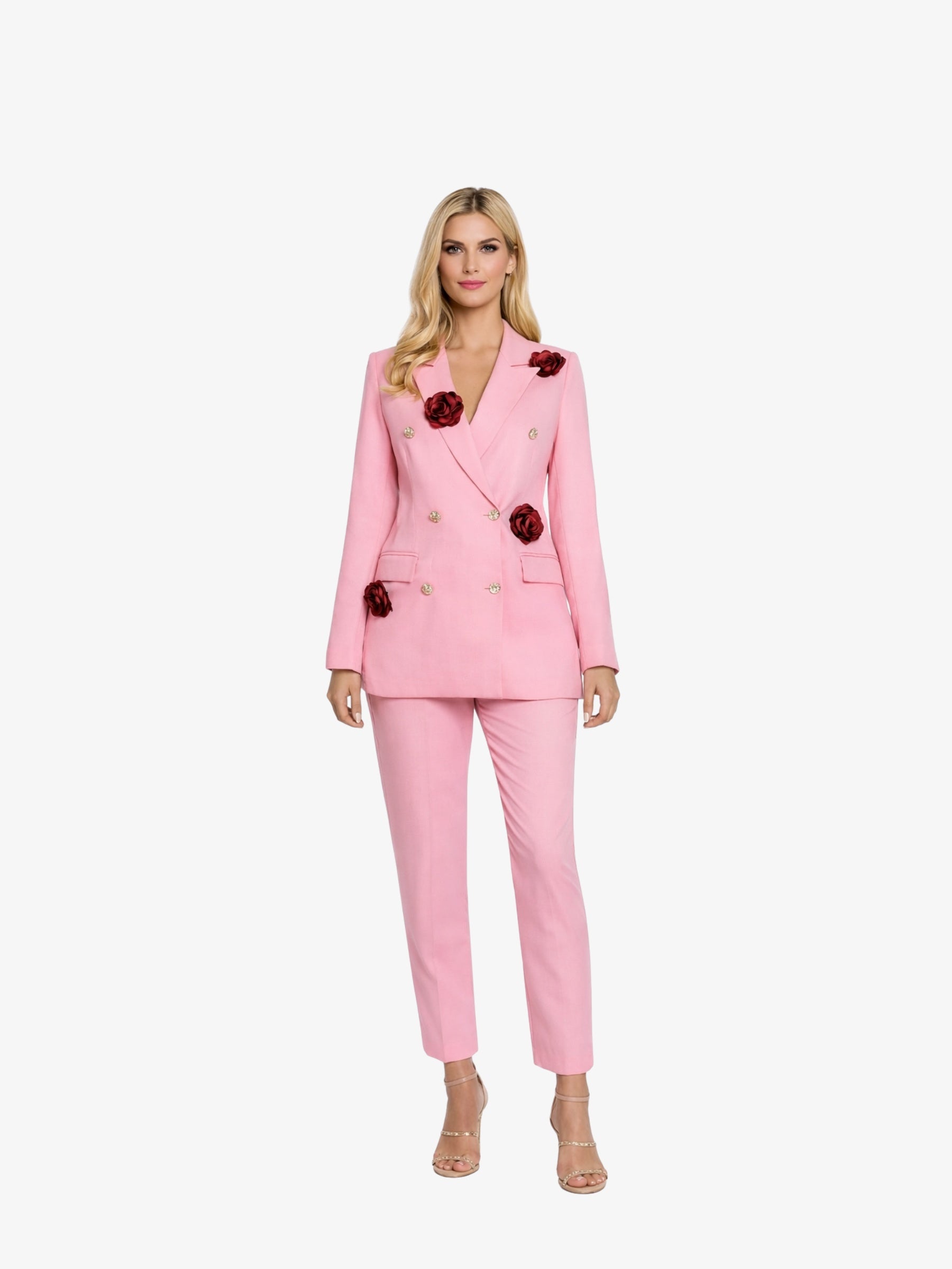Costum Elegant “Cillia”, Roz - XL