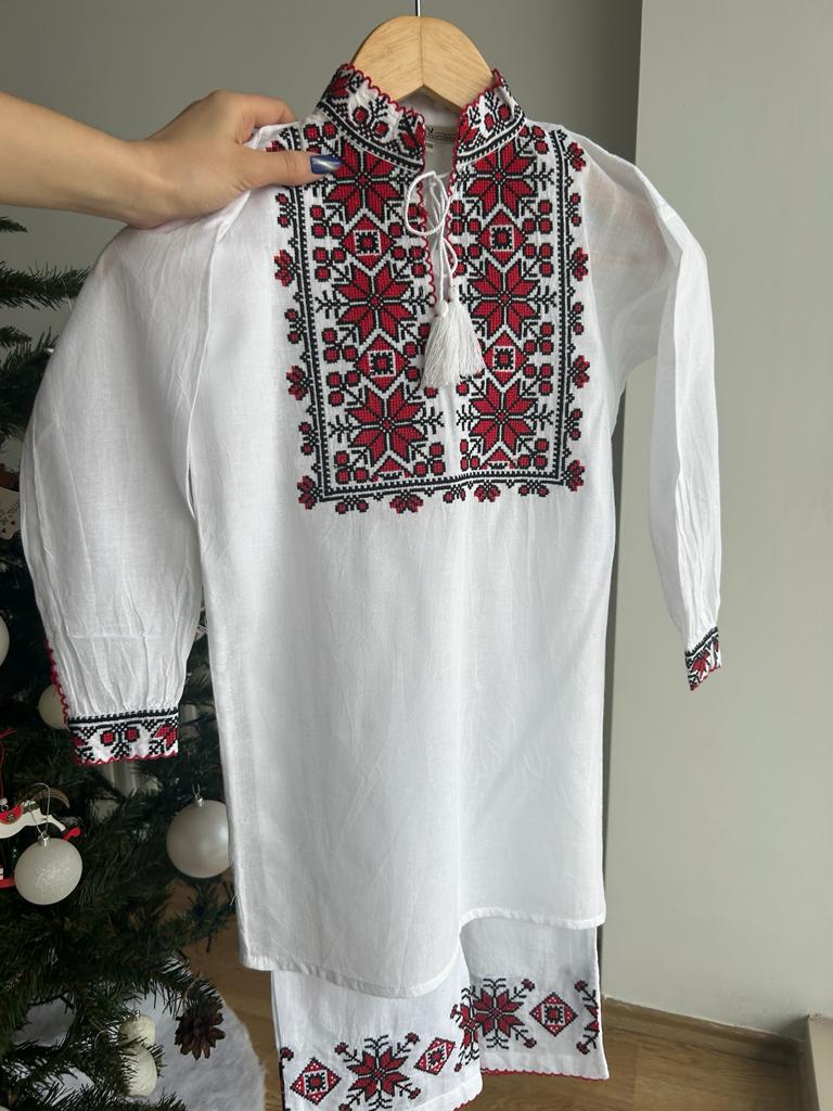 Costum tradițional băieți TM741 - motive geometrice - 6