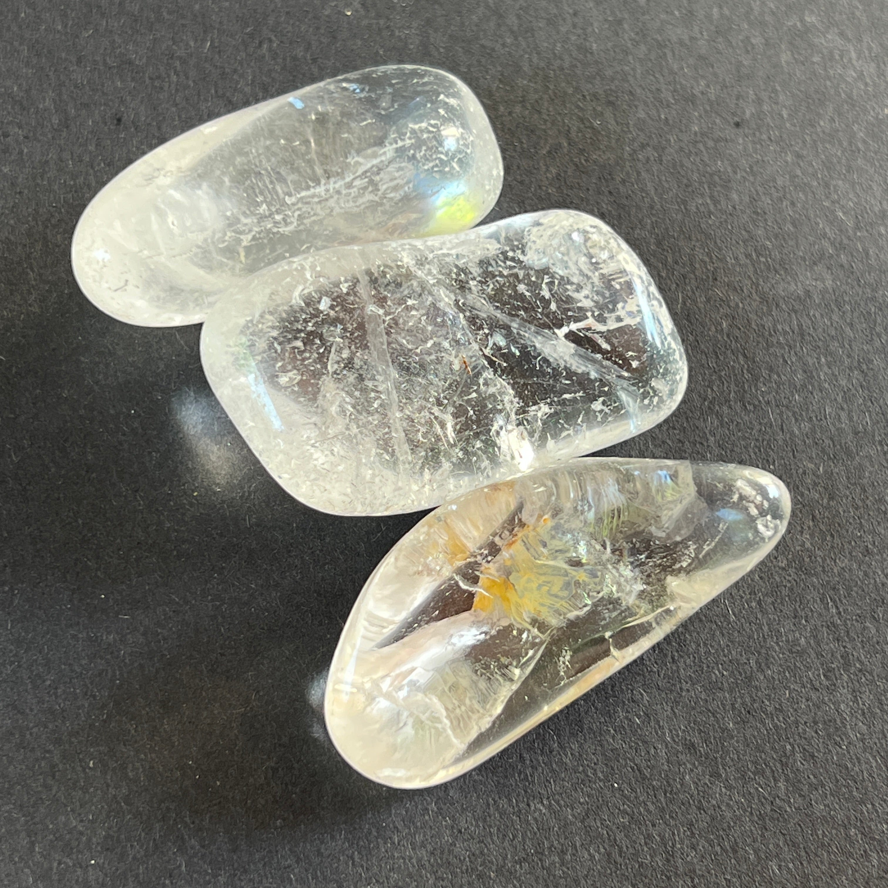 Cristal de stanca/ cuart incolor piatra rulata XL