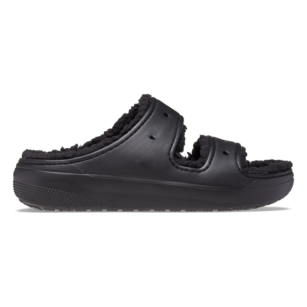 Crocs Classic Cozzzy Sandal Negru - Black/Black - poza 1