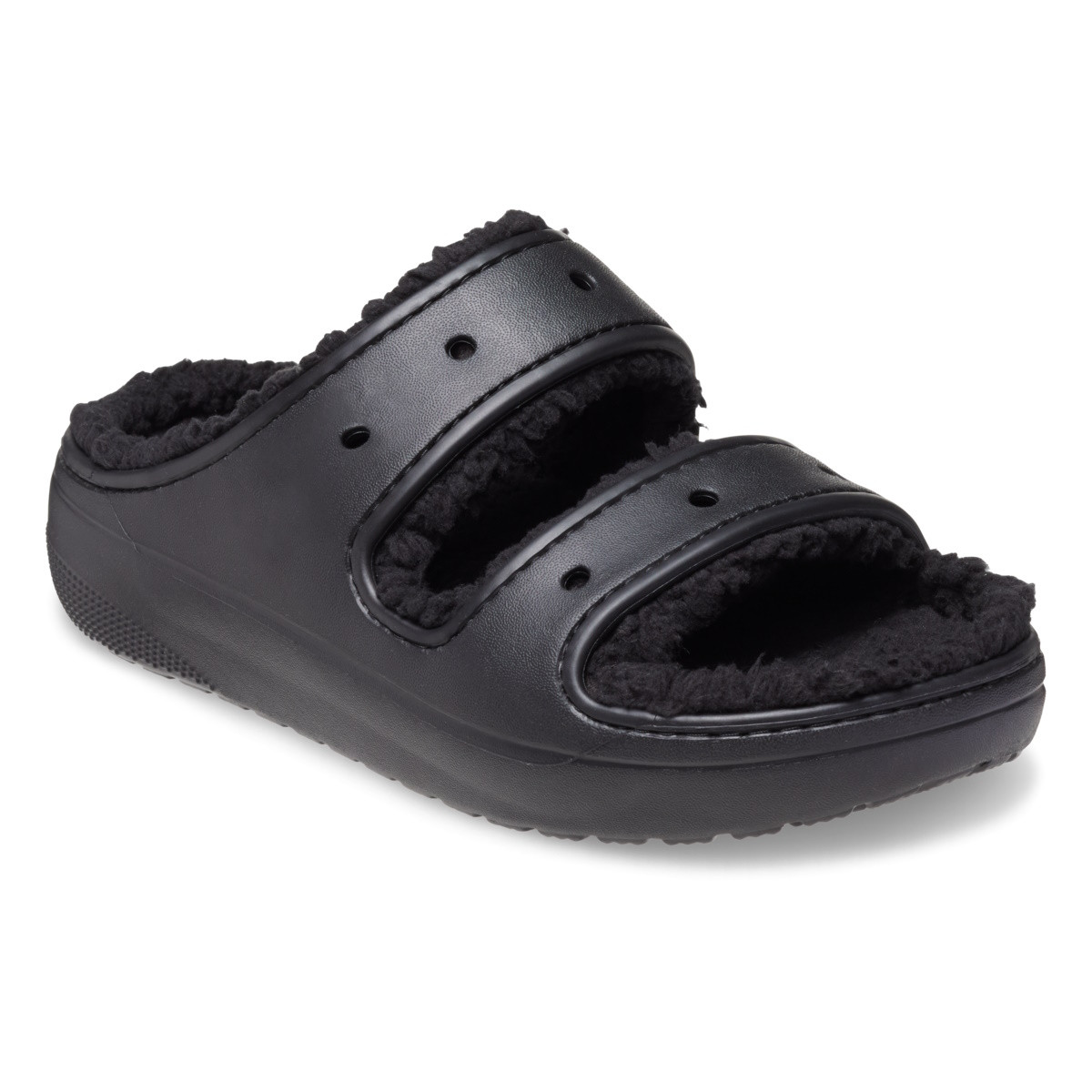 Crocs Classic Cozzzy Sandal Negru - Black/Black - poza 2