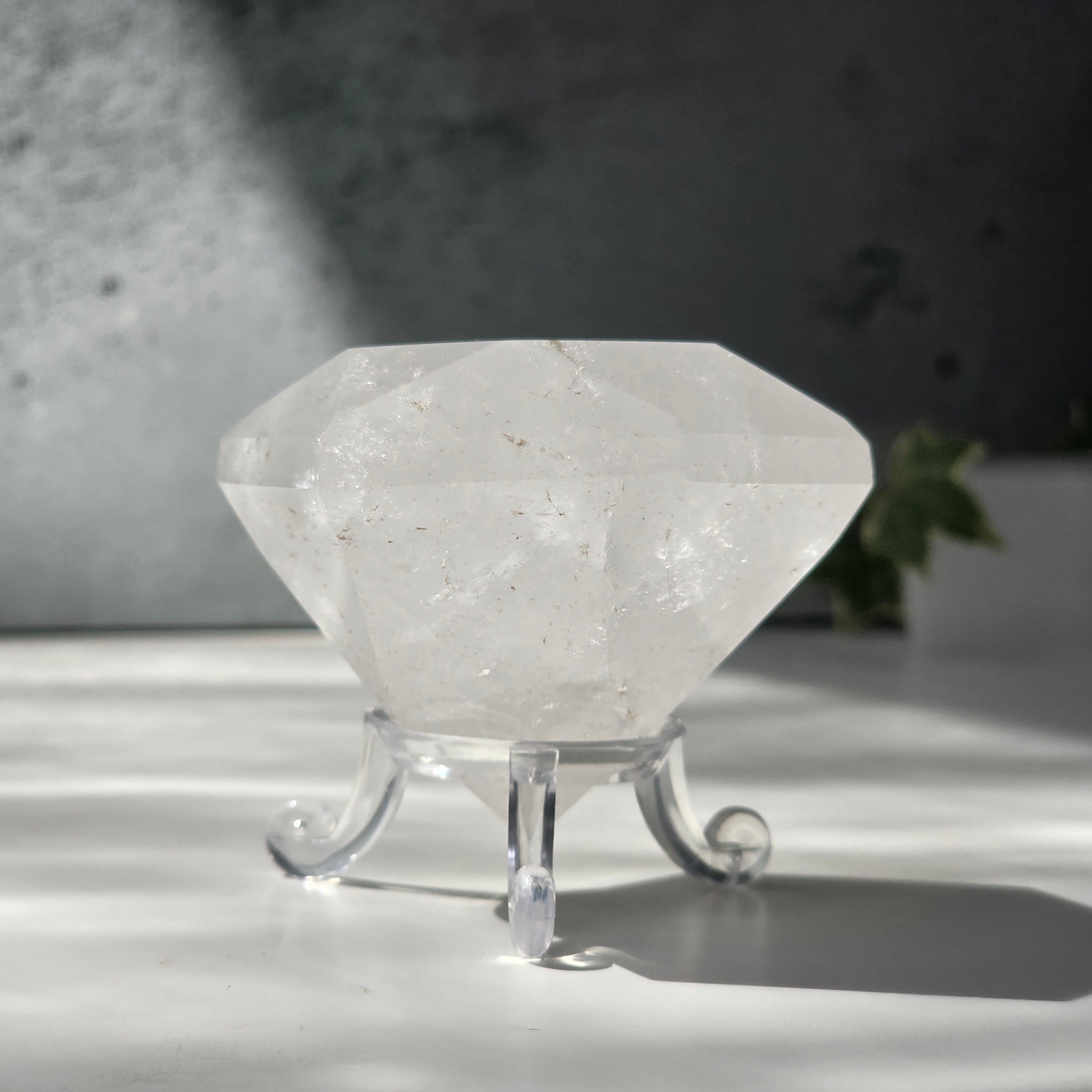 Cuart forma diamant calitate extra, cristal de stanca/cuart incolor m10