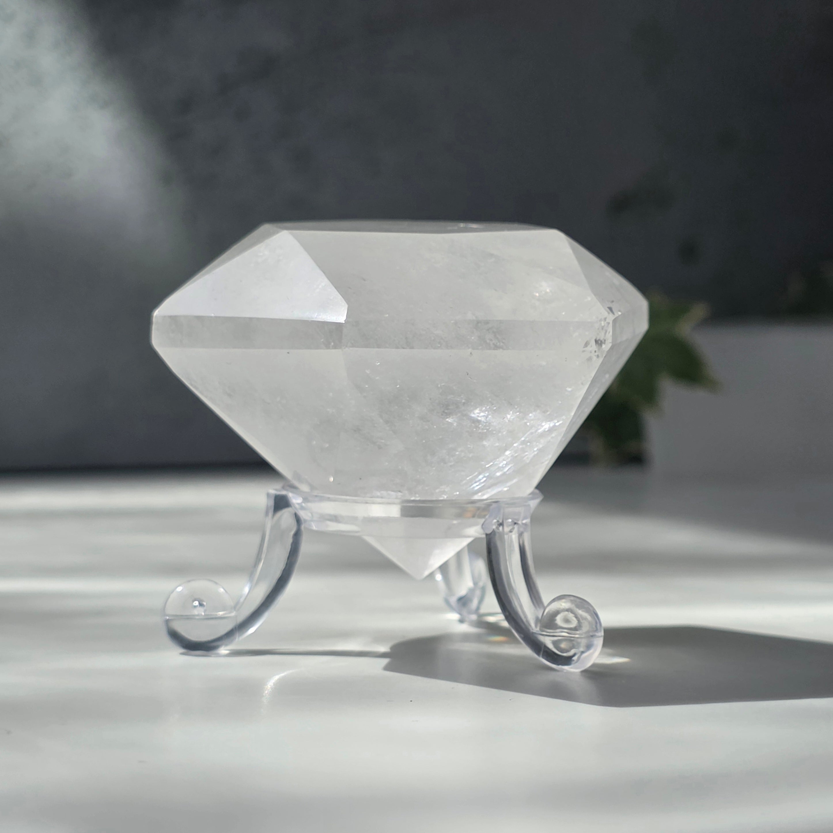 Cuart forma diamant cristal de stanca/cuart incolor model 9 A
