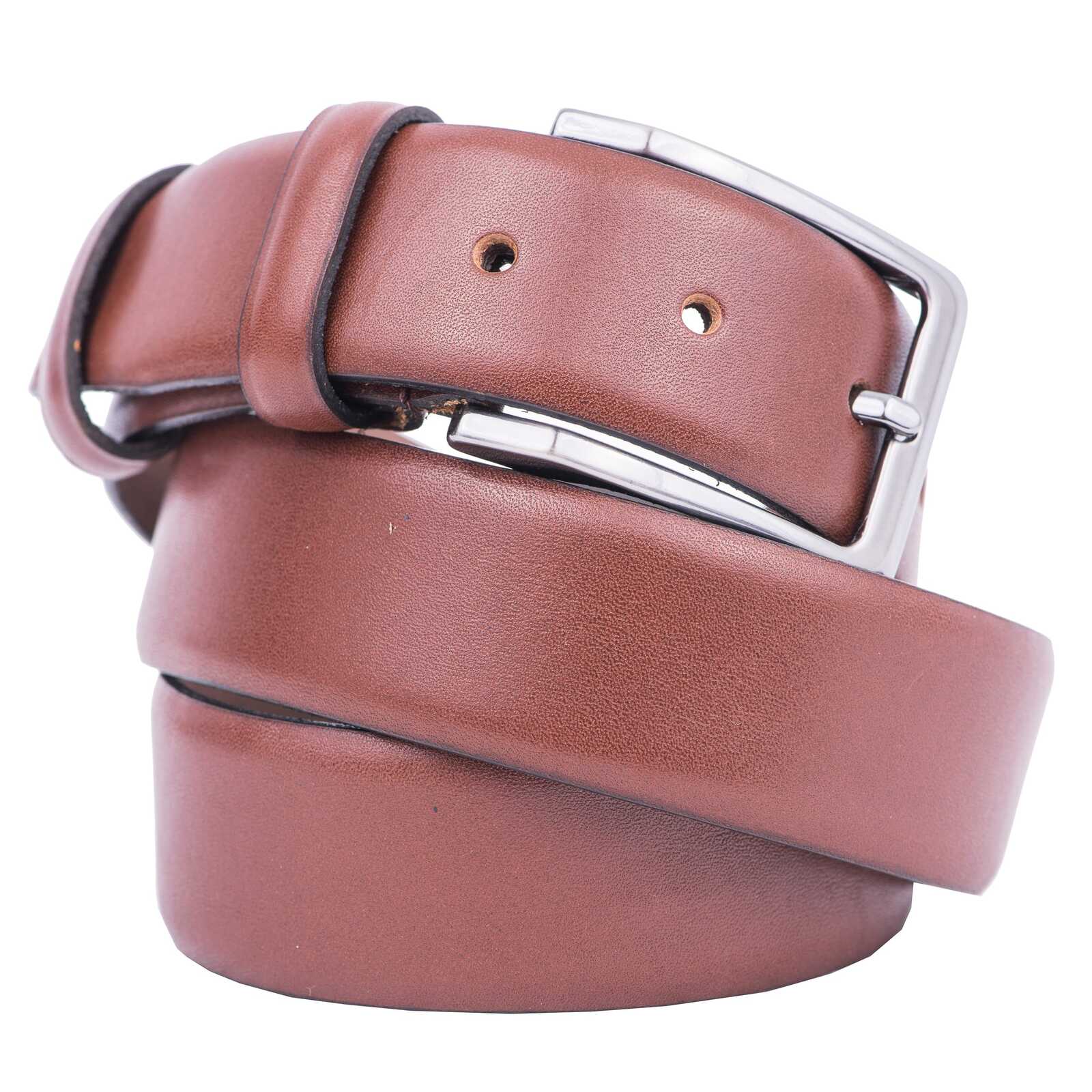 Curea barbati din piele naturala maro Latte - 110 cm