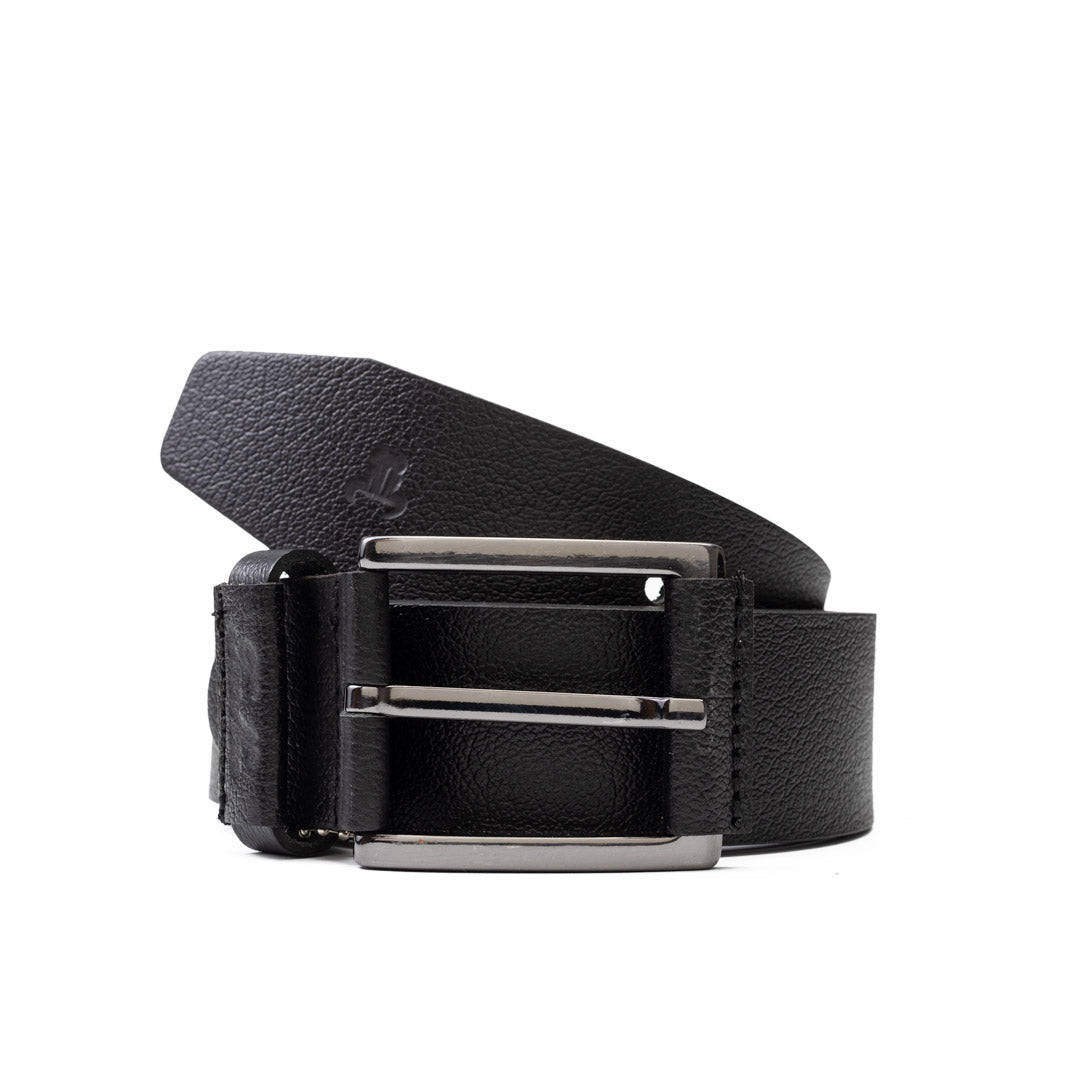 Curea barbati din piele naturala neagra Bring - 115 cm