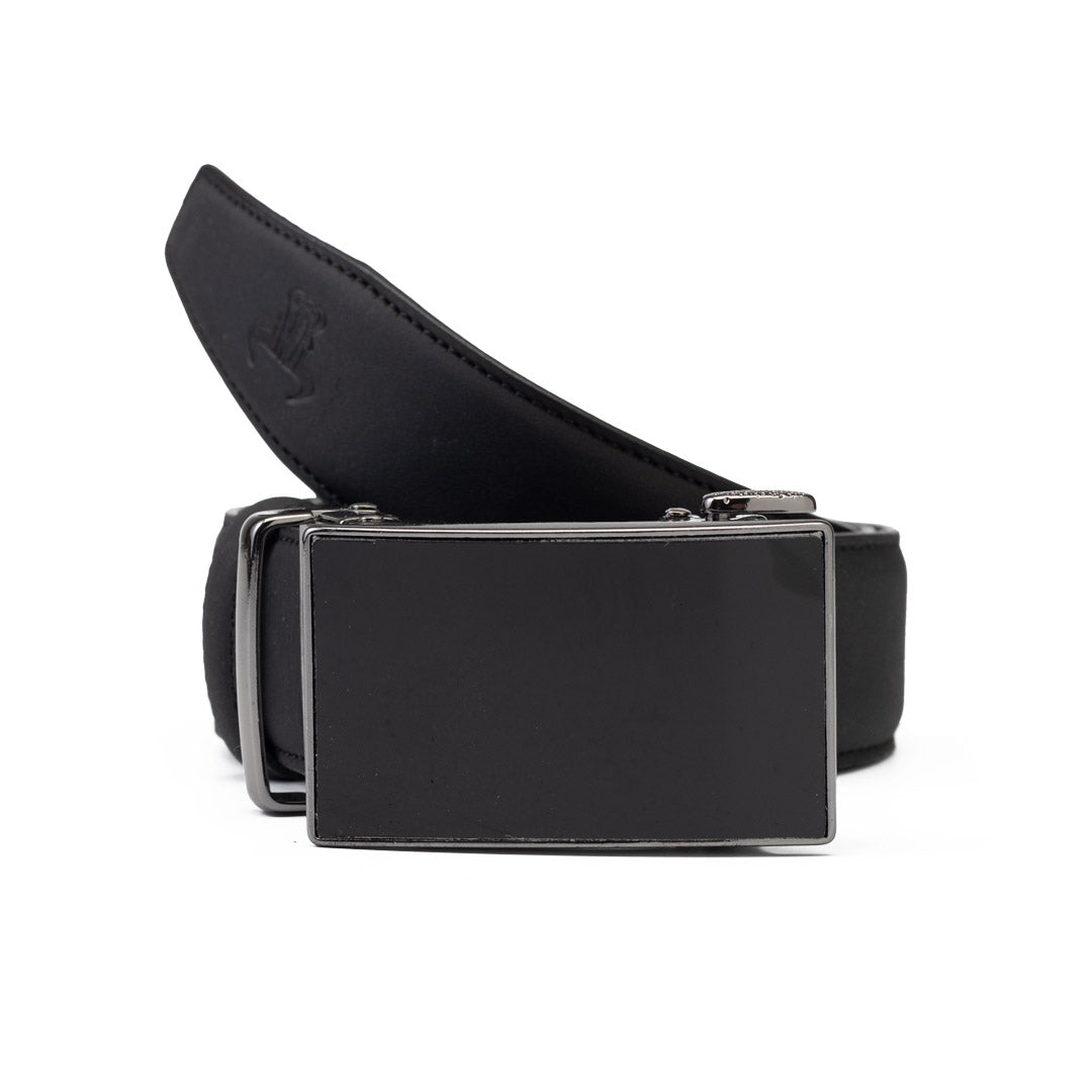Curea barbati piele naturala negru Soft line auto - 115 cm