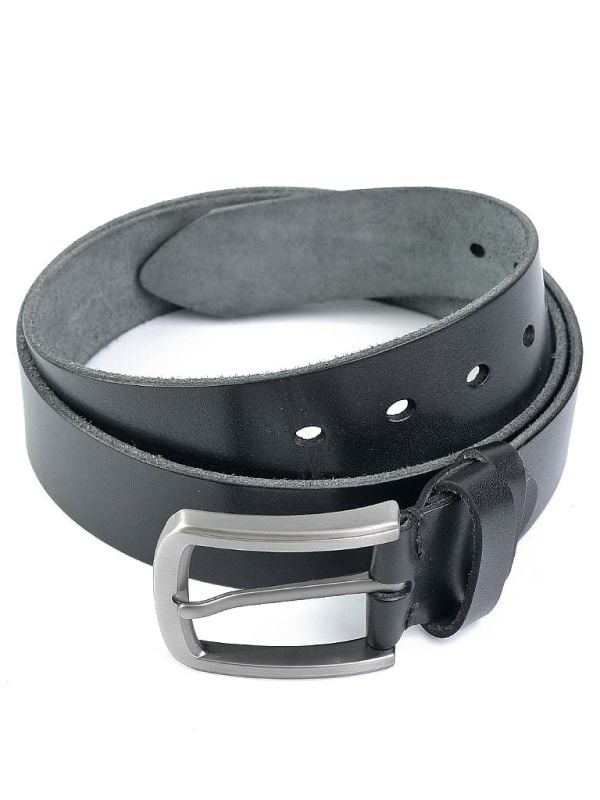 Curea pentru barbati 5815, piele naturala, 120 cm, Neagra