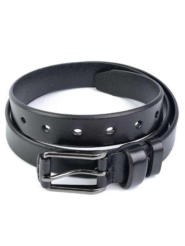 Curea pentru dama 2149, piele naturala, 110 cm, Negru