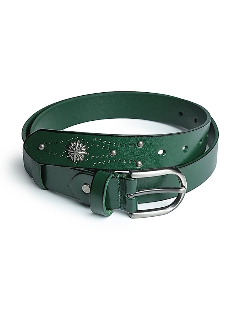 Curea pentru dama 6281, piele naturala, 115 cm, Verde