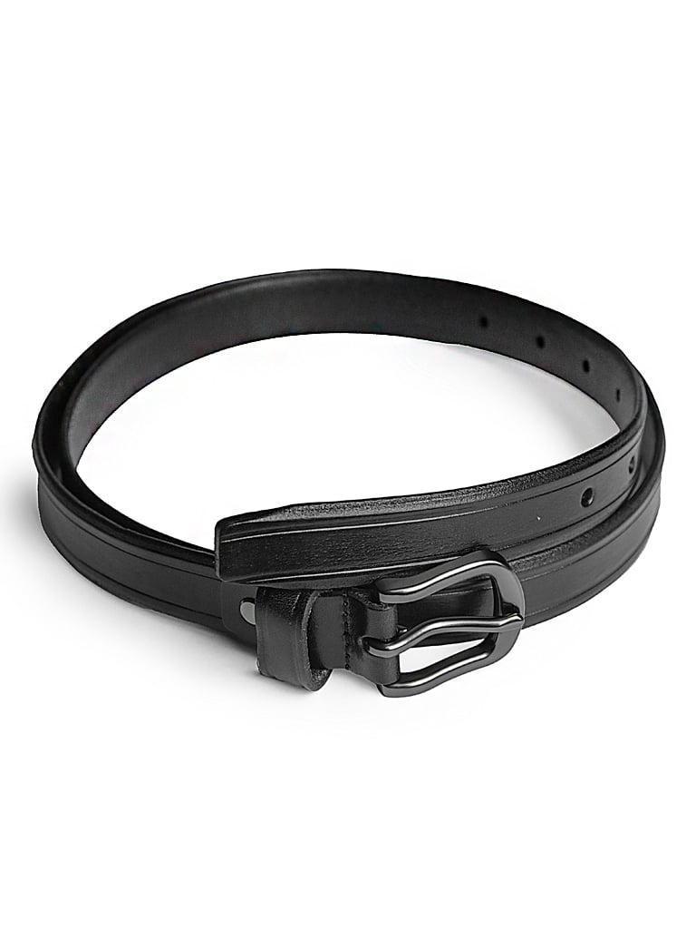 Curea pentru dama 6417, piele naturala, 115 cm, Neagra