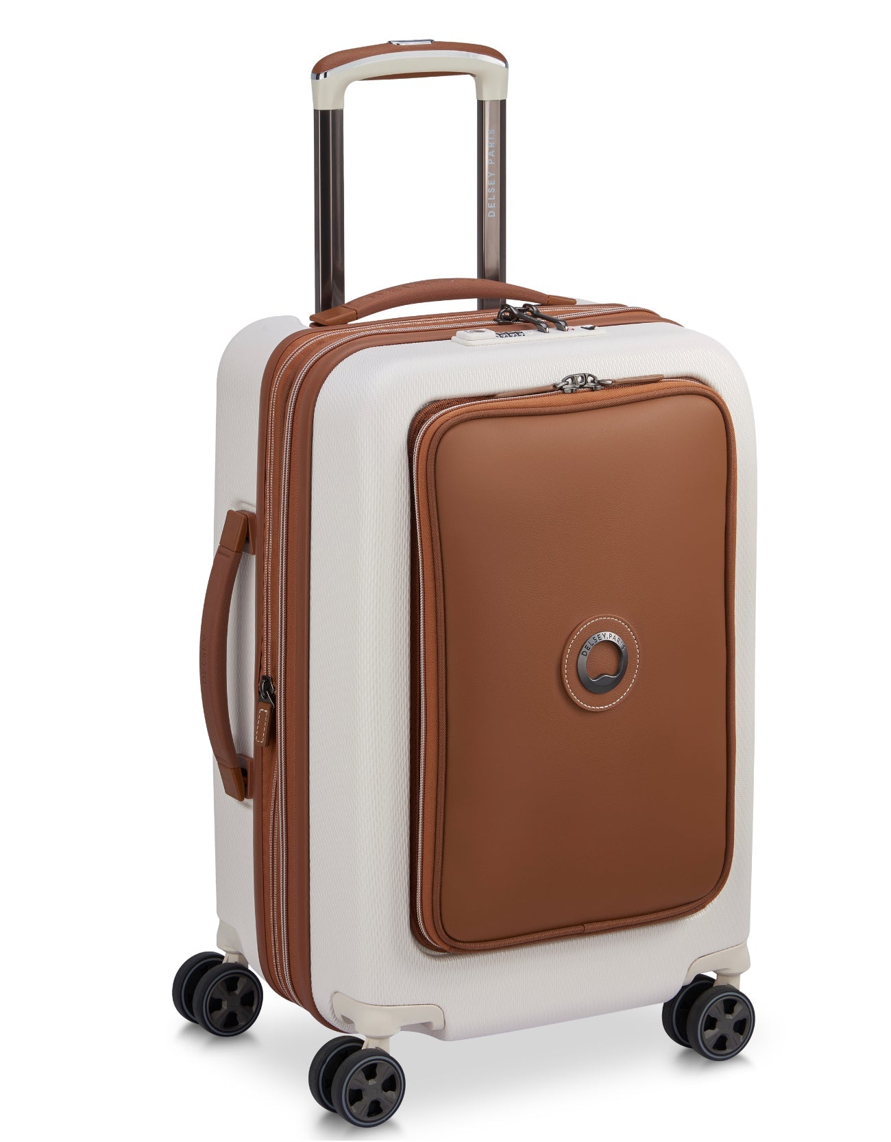 Delsey Paris, Chatelet leather expandable, 55 cm, Angora