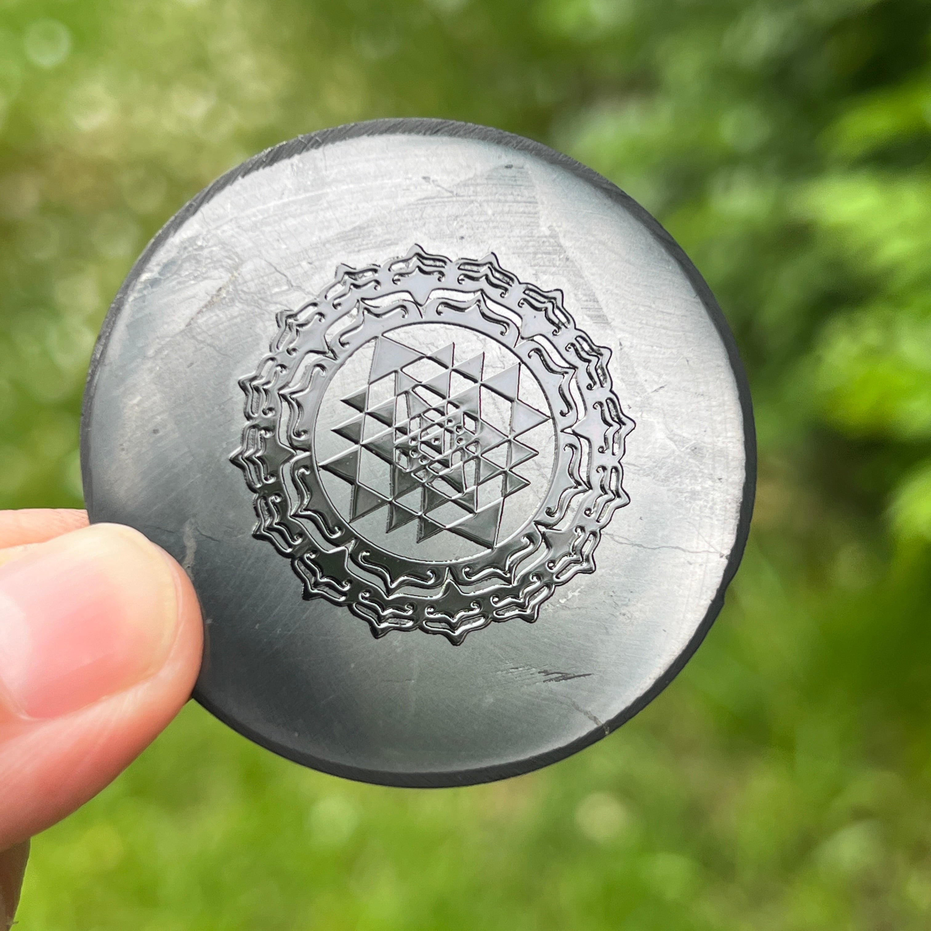 Disc din Shungit Sri Yantra