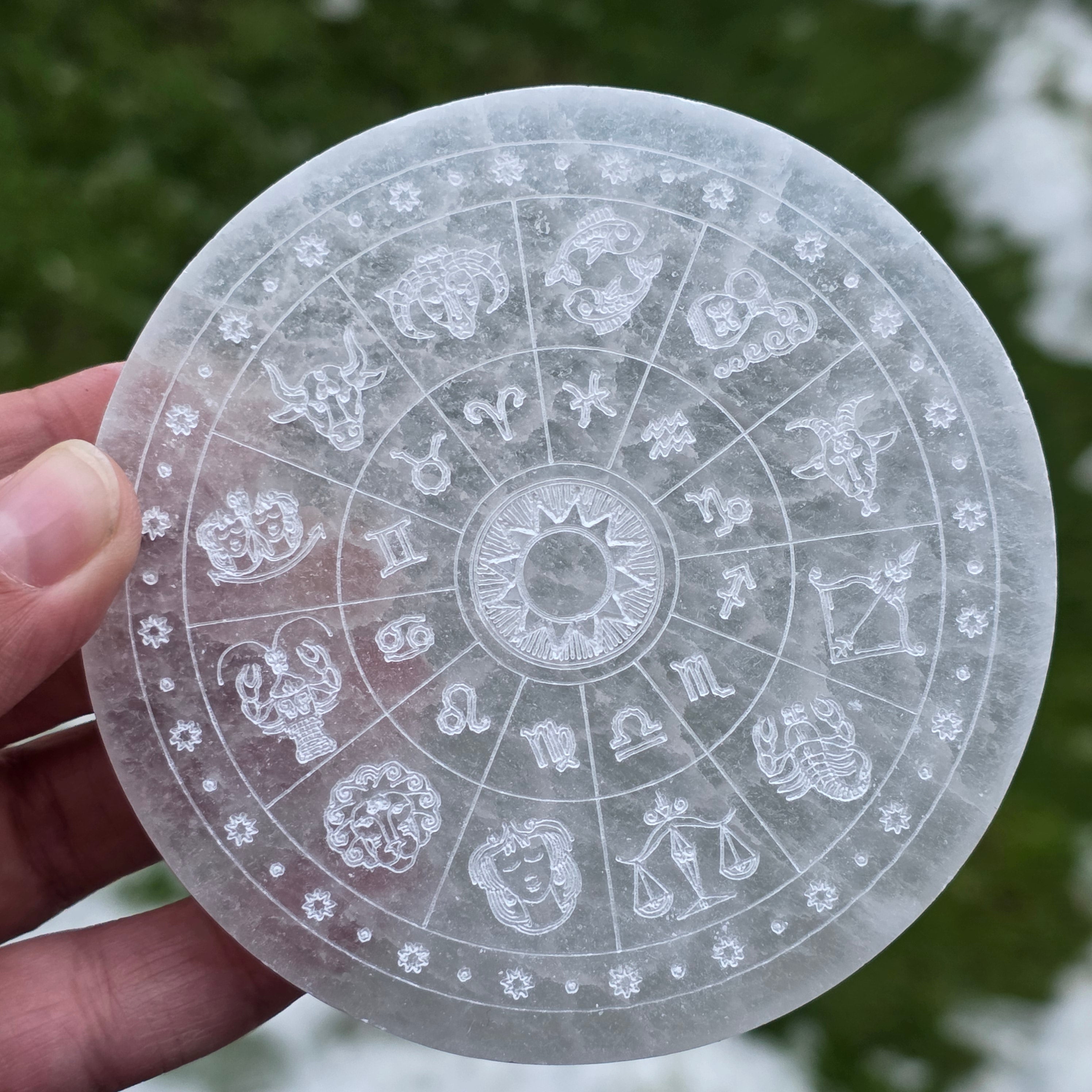 Disc selenit zodiac | Model 3