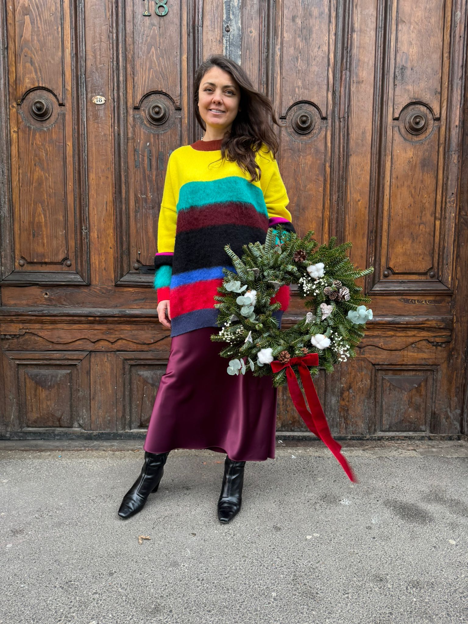 Eric Bompard Pulover Cașmir Rainbow - XL INTL