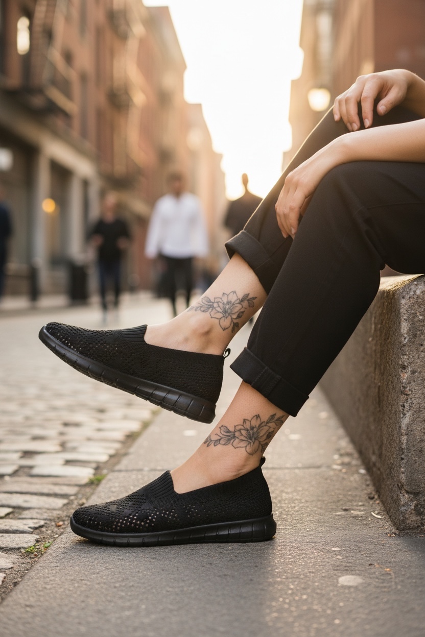 Espadrile dama casual negre CL01 T54-3