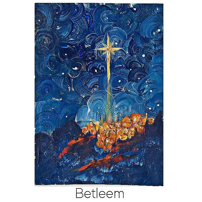 Felicitare Pictata Manual Betleem
