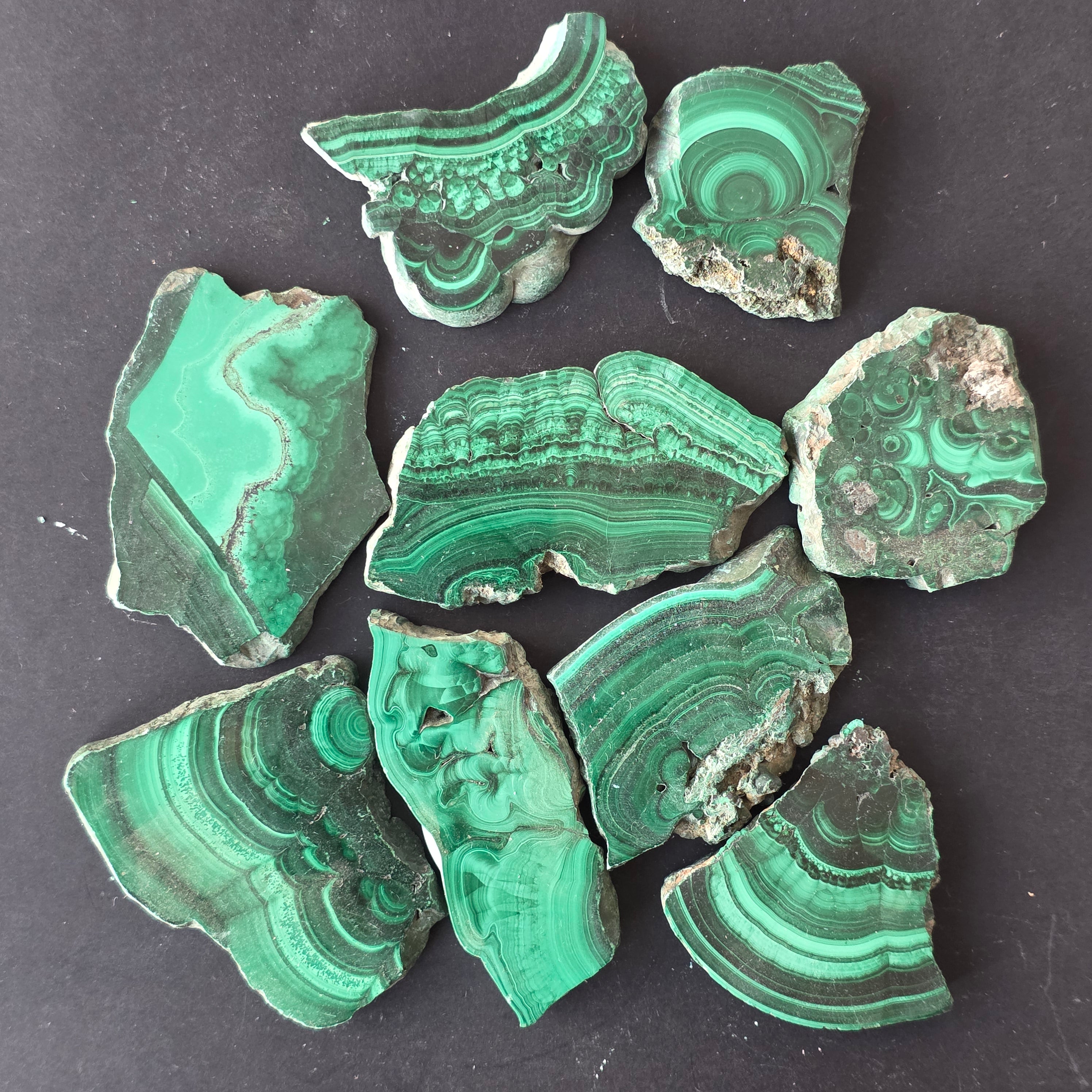 Felie malachit | Verde inchis