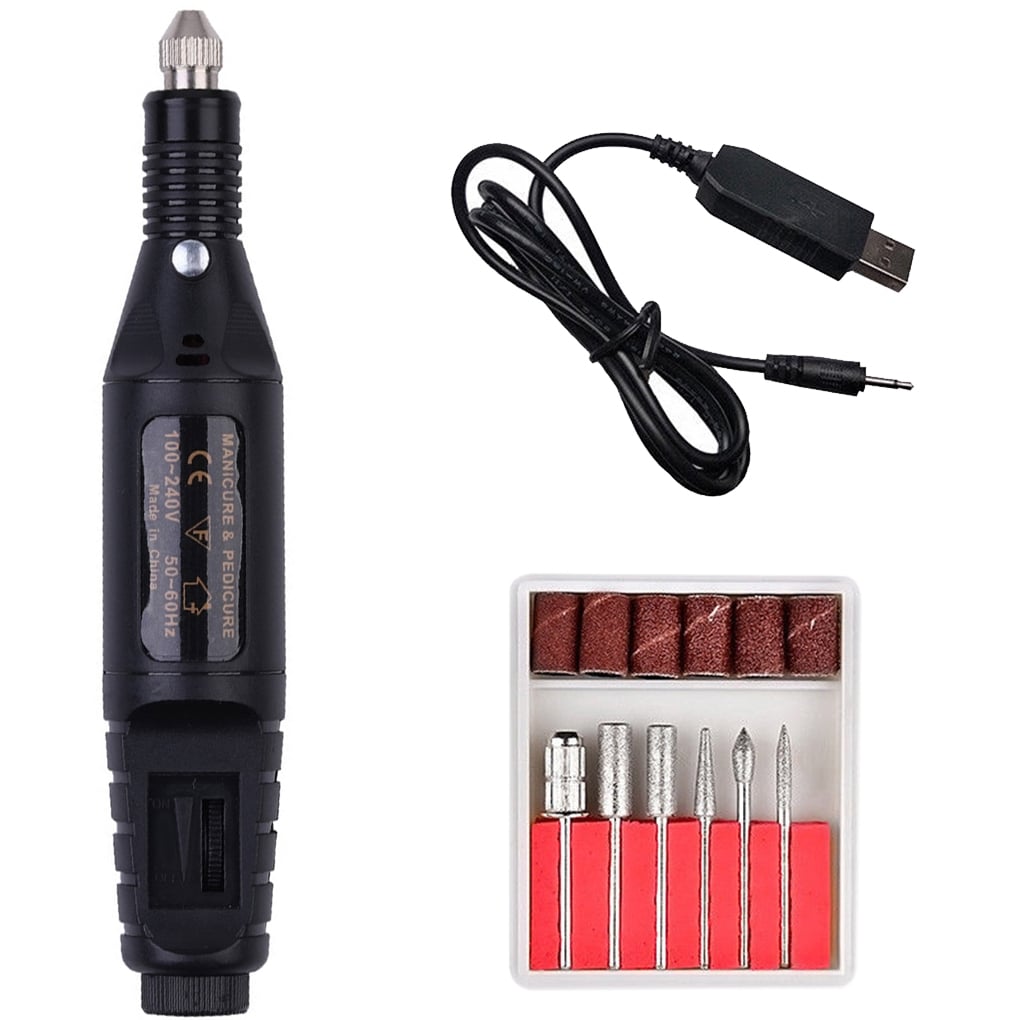 Freza Unghii Semiprofesionala, 20000 Rpm, 6 capete, USB, FZ002 - poza 1