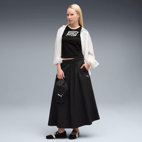 Fusta femei Puma T7 Woven Midi Skirt 63343801 - poza 3