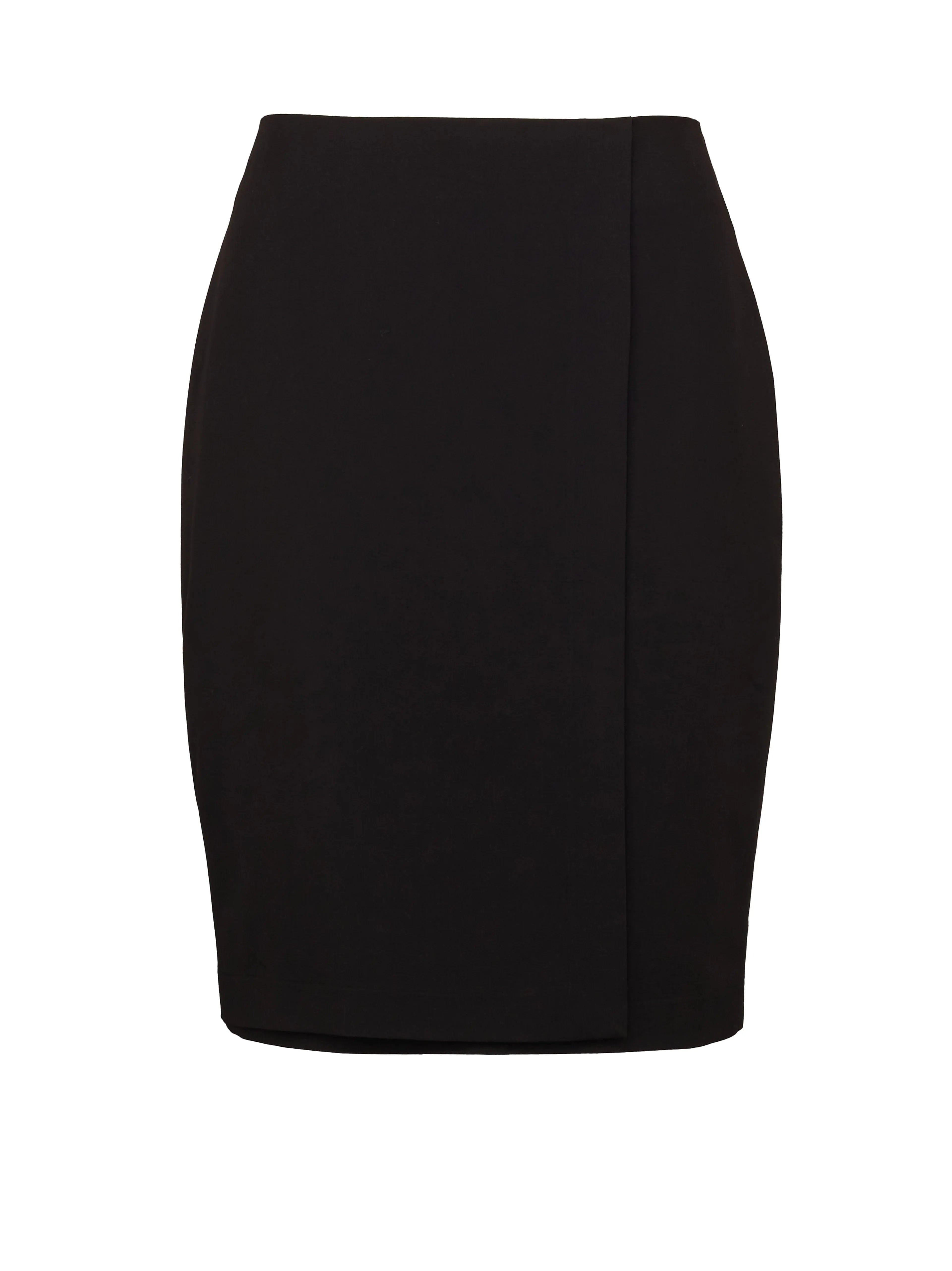 Fustă midi dreaptă cu aspect petrecut de birou neagră ORSAY negru - 34