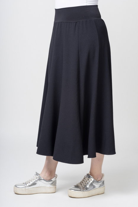Fusta neagra in clini, din vascoza (78cm)