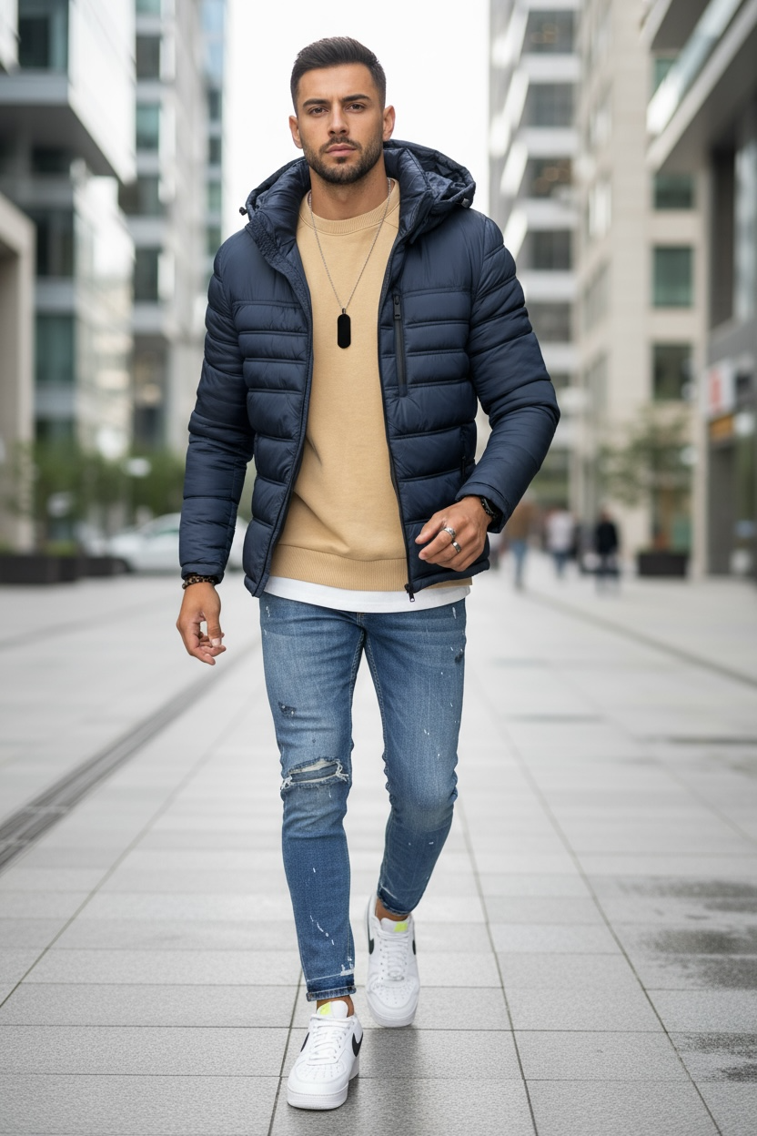 Geaca barbati bleumarin 5208 123-4 y