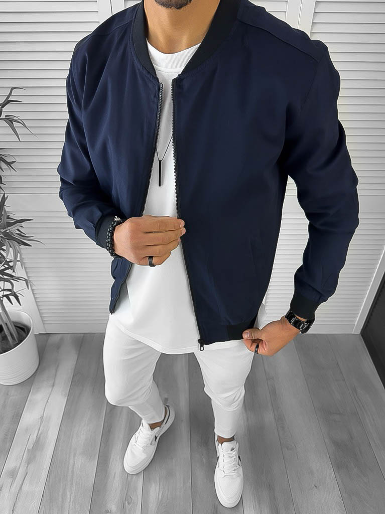 Geaca barbati de toamna bleumarin 12970 Z35