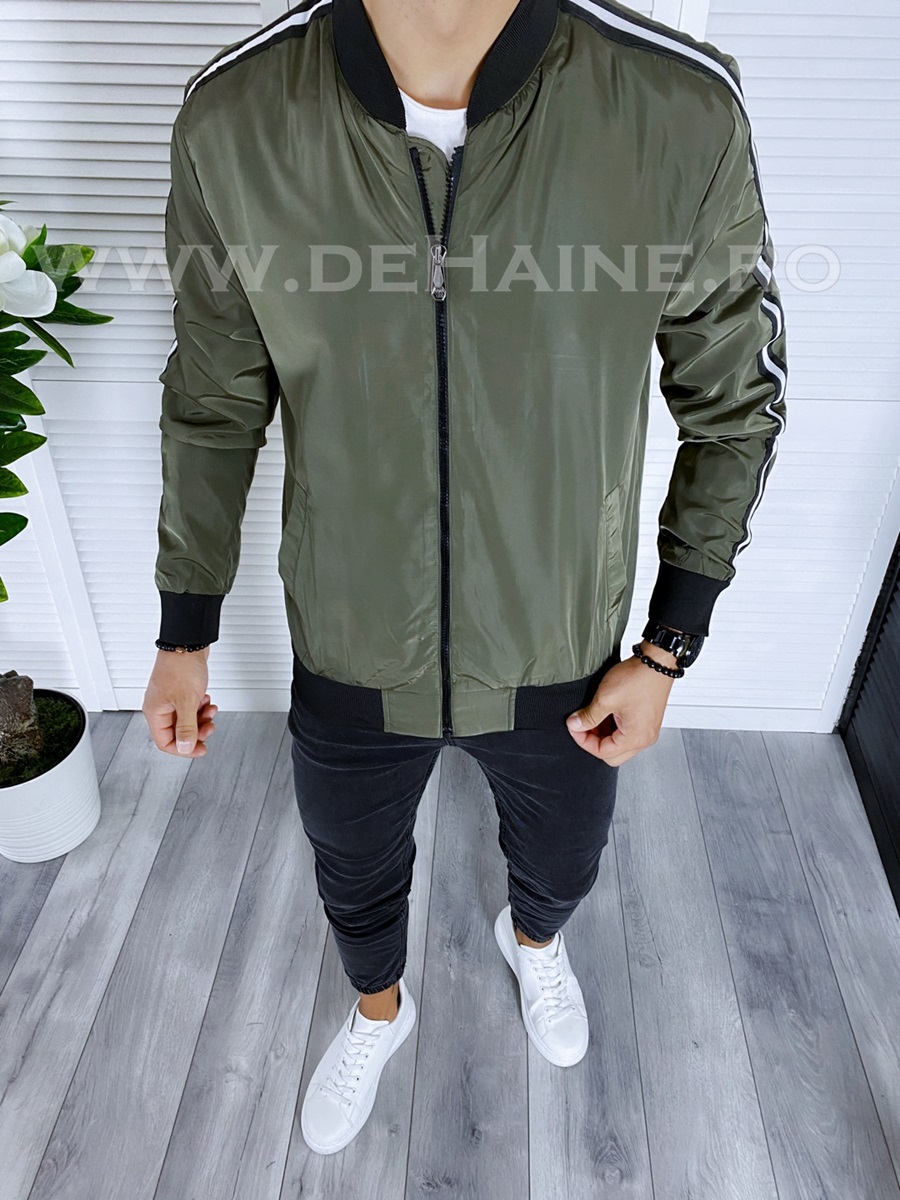 Geaca barbati de toamna kaki din fas subtire B5987 O3-2.2