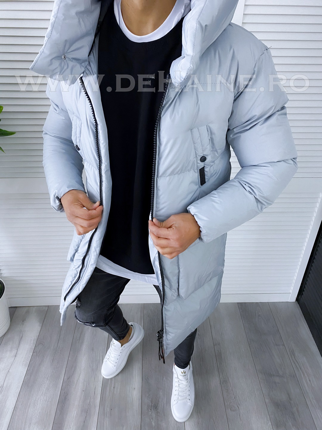 Geaca barbati groasa gri de iarna B6191 57-2