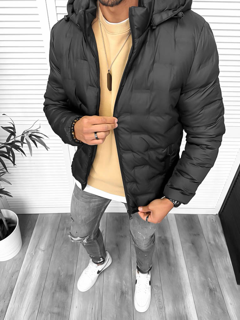 Geaca barbati neagra 5226 T12