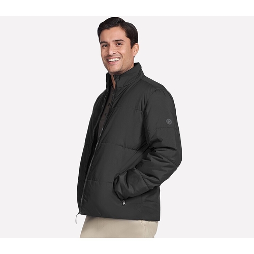 Geaca barbati Skechers GO SHIELD Cozy Fit Traverse Down Jacket JA389-BLK - poza 3