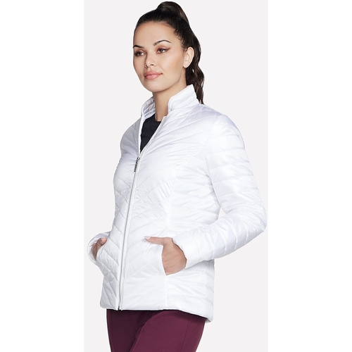 Geaca femei Skechers Goshield Shine Jacket JA150-WHT - poza 3