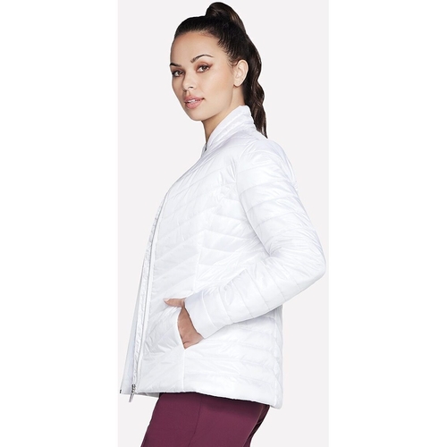 Geaca femei Skechers Goshield Shine Jacket JA150-WHT - poza 5