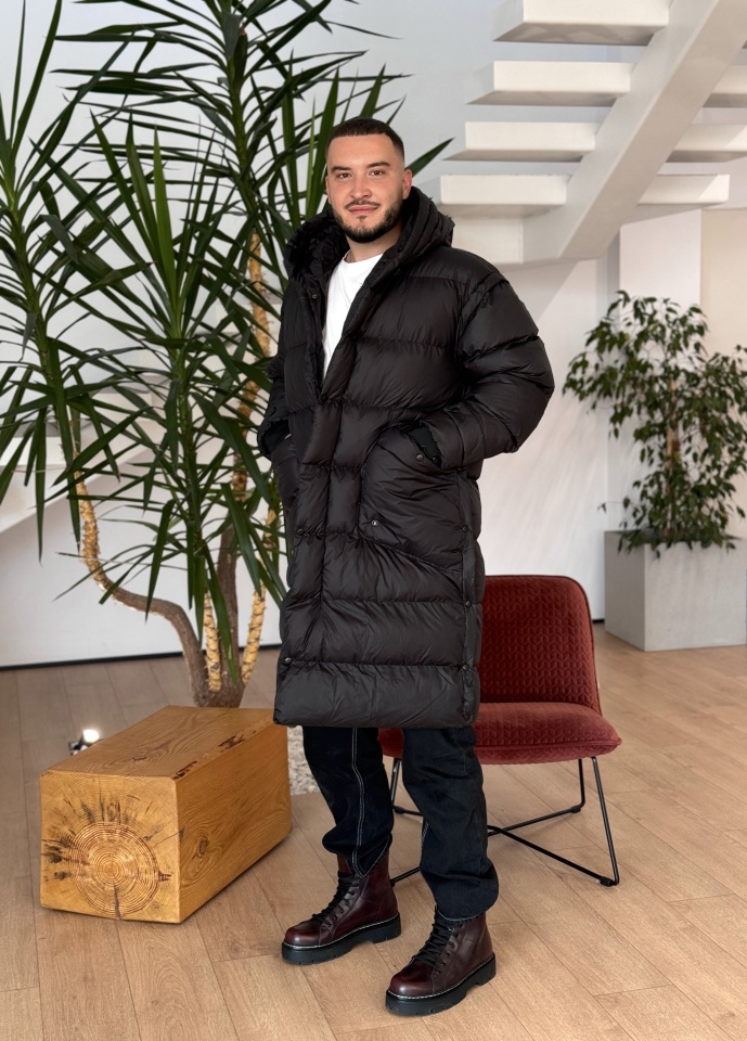 GEACA PARKA YAKUZA 3 LONG BLACK GCAS88(10031) (MĂRIME: S)